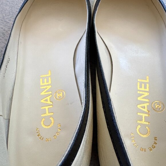Chanel Lambskin Cap Toe Ballet Flat - Picture 6 of 12